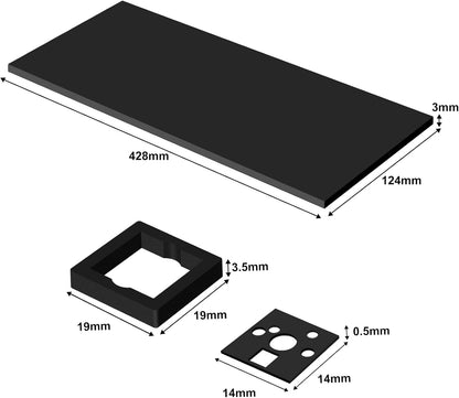 Sound Dampening Foam for Mechanical Keyboard Bottom, Made of YM40-Sponge (10mm Thick)