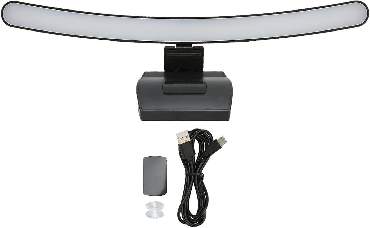 Computer Monitor Lamp, Relieve Eye Fatigue,Asymmetric Optical,Touch Dimming Screen Monitor Light Bar with 7 Color RGB,E Reading LED Task Lamp for Curved Screen Gifts,Learn