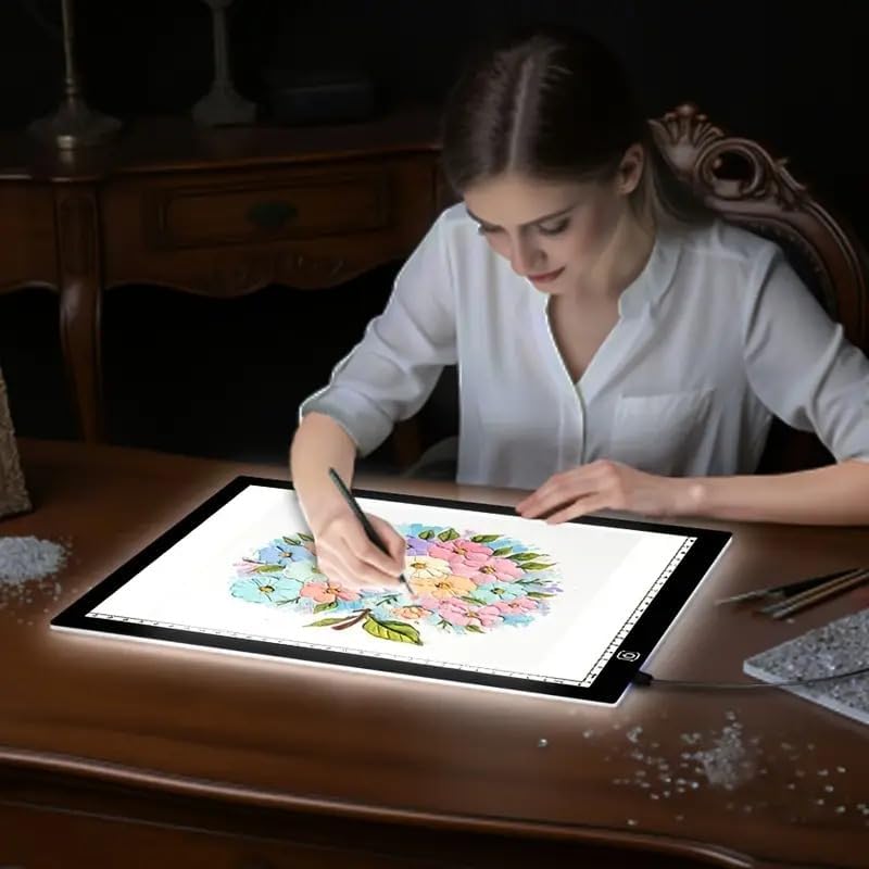 Huacan LED Light Pad Board for Diamond Painting Tablet Ultrathin 3 Level Dimmable Portable USB Charging Apply to Diamond Art Kits