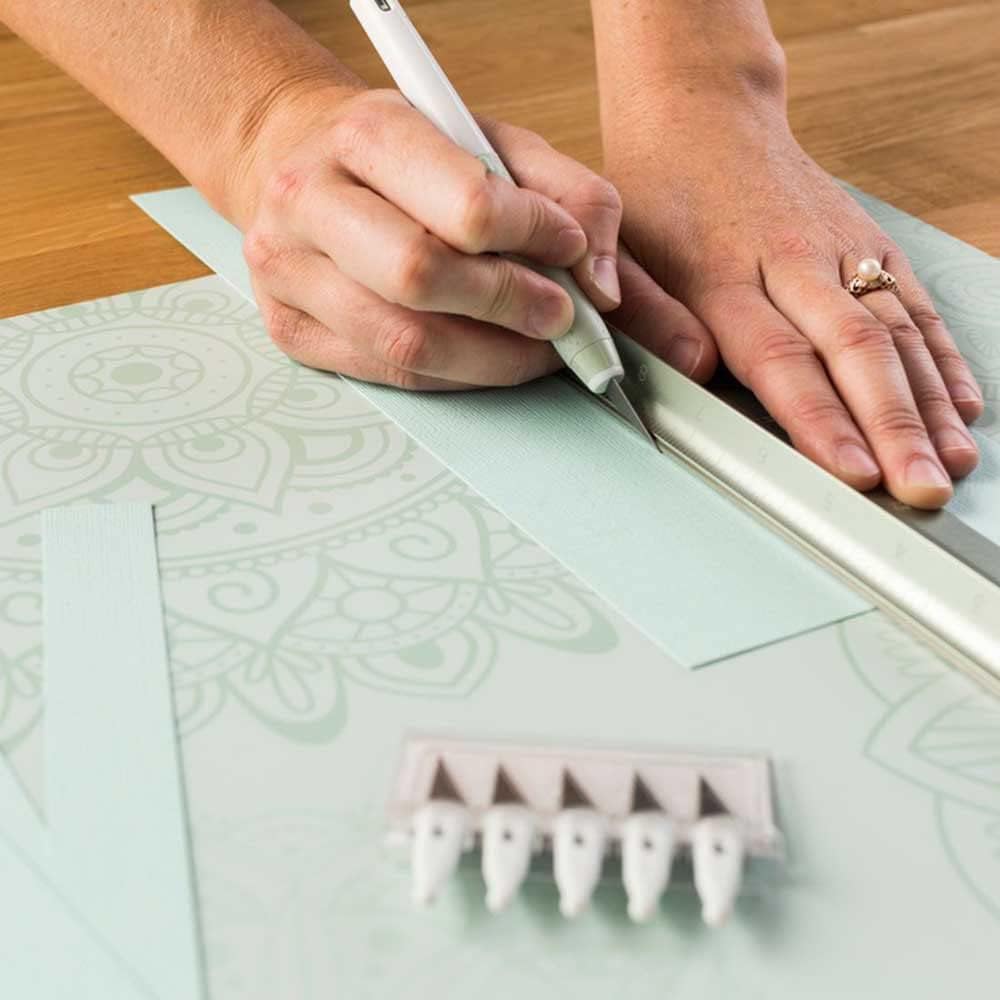 Cricut Self Healing Cutting Mat - Mat for use with TrueControl Knife, Rotary Cutter, Craft Knife, Xacto Knife - 12" x 12", Decorative, 2X Healing, Extra-Thick Cricut Cutting Mat, Rose