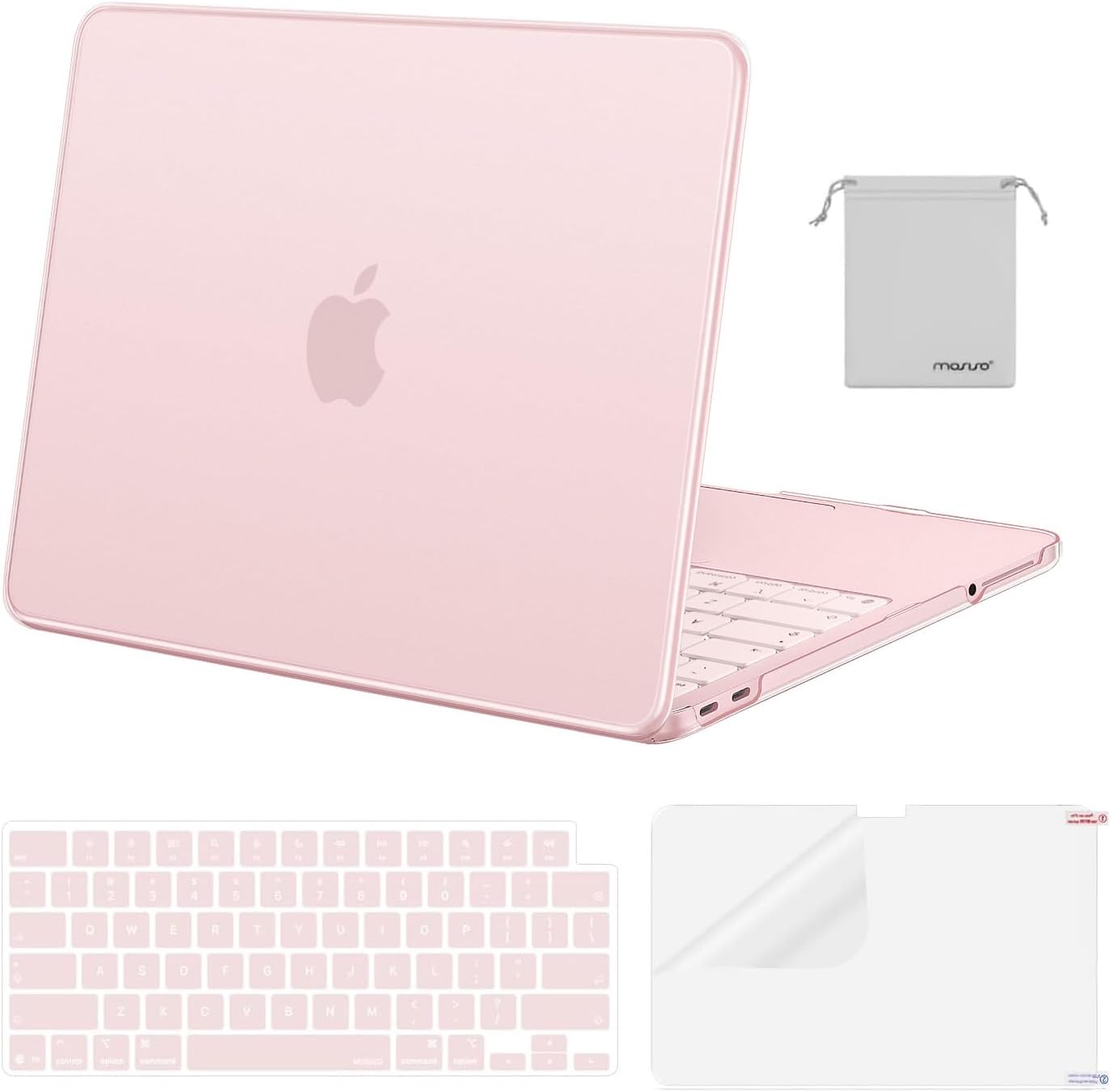 MOSISO Compatible with MacBook Neo Case 13 inch 2026 Release Model A3404 with A18 Pro Chip, 4 in 1 Kit Precision Fit Crack & Scratch Resistant Protective Hard Shell Case Cover, Crystal Clear