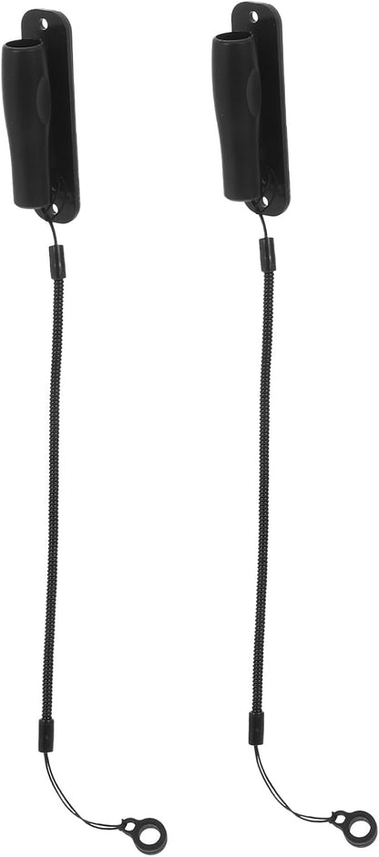 jojofuny Universal Stylus Pen Lanyard with Spring Rope and Adhesive Holder Anti-Lost Retractable Pen Leash for Tablet Desk Office and School Use 2 Pack