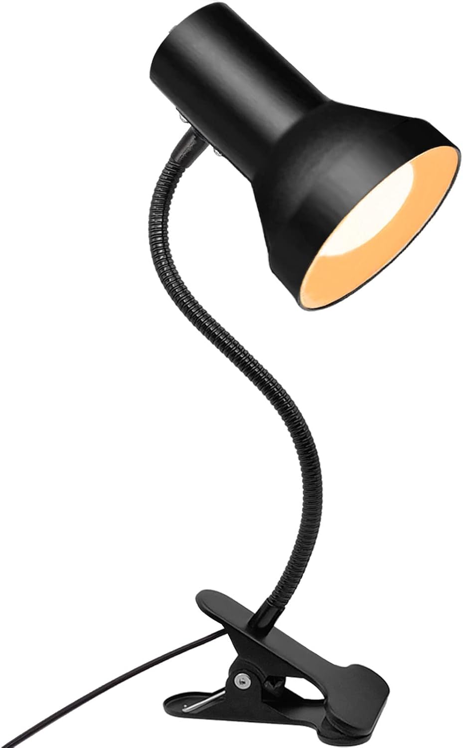 WimiSom Desk Lamp Eye-Caring Table Lamps, 360°Rotation Gooseneck Clip on Lamp, Portable Reading Book Light, Clamp Light Eye-Caring Study Desk Lamps for Bedroom and Office Home Lighting