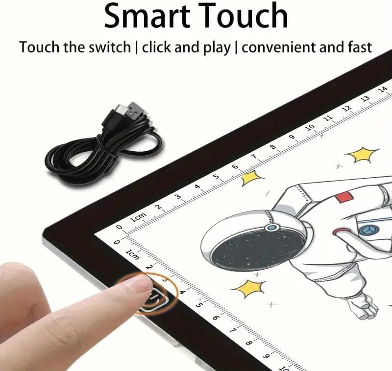 Huacan LED Light Pad Board for Diamond Painting Tablet Ultrathin 3 Level Dimmable Portable USB Charging Apply to Diamond Art Kits