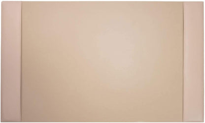 DACASSO Bonded Leather Desk Pad with Side Rails - Luxury Leather Desk Blotter for Writing - Padded Executive Desk Surface Protector - ( Burgundy, 30” x 18”)