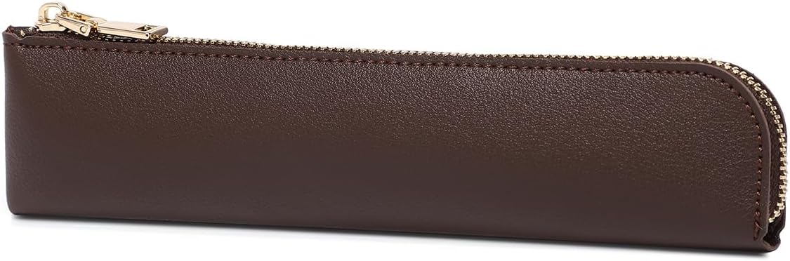 Canvas Pencil Case Small Pencil Pouch Slim Lightweight Pen Case Holder Cute Zipper Bag for School Office