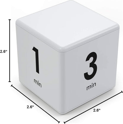 Cube Timer,Pretmess Gravity Flip Kitchen Timer for Time Management and Countdown Settings 1-3-5-10 Minutes