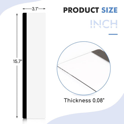 DOLLAR BOSS Monitor Memo Boards for Computers 2 Pcs Office Desk Accessories 11" x 3.1" Transparent Acrylic Monitor Side Panel Multifunction Message Board Screen Note Holder for Office Home Work Desk