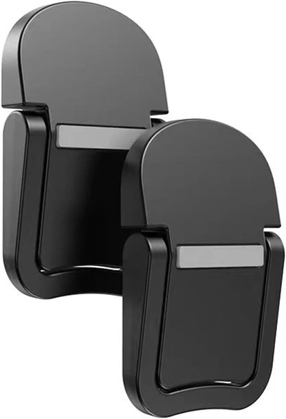 Mjaie 2Pieces Laptops Stand Invisible Computer Stand Foldable Portable Ventilated Desktop Laptops Bracket Keyboards Stand Triangular Support Angle, Silver