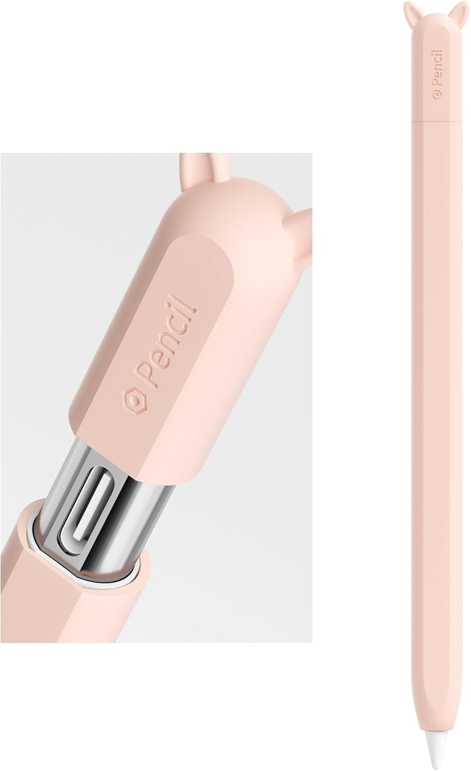 ELETIUO Silicone Case Compatible with Apple Pencil (USB-C),Protective Holder Grip Sleeve with Cap Accessories,Anti-Slip Cover Supports Magnetic Compatible with Apple Pencil 3rd Generation,Carrot