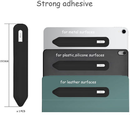 YINVA Pencil Holder Compatible with Apple Pencil 2nd Generation and 1st Gen, Elastic Sleeves Pencil Pouch Accessories Design for iPad and Stylus (Black)
