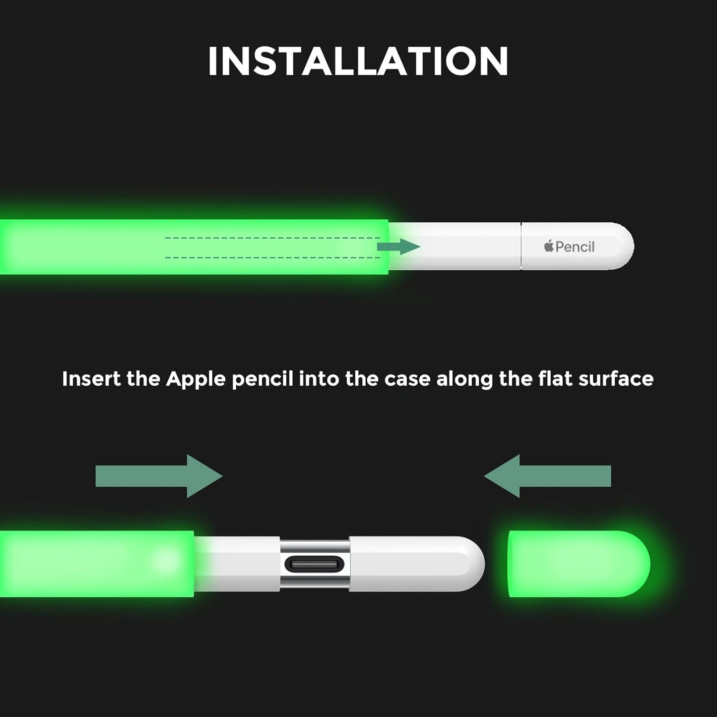 AhaStyle Silicone Case for Apple Pencil (USB-C) 2023 Ultra Thin Proteative Cover Skin Apple Pencil Sleeve Anti-Slip Grip Compatible with Apple Pencil USB C (Lavender)