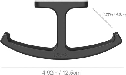 JOTO Headphone Stand Hanger, Silicone Under Desk Dual Headset Holder Mount Hook Hanger for Gaming Headphone Earphone -Black