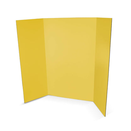 Flipside Products 36” x 48” Project Boards for Presentations, Science Fair, School Projects, Event Displays and Trifold Picture Board, Proudly Made in USA - Black - 4 Pack
