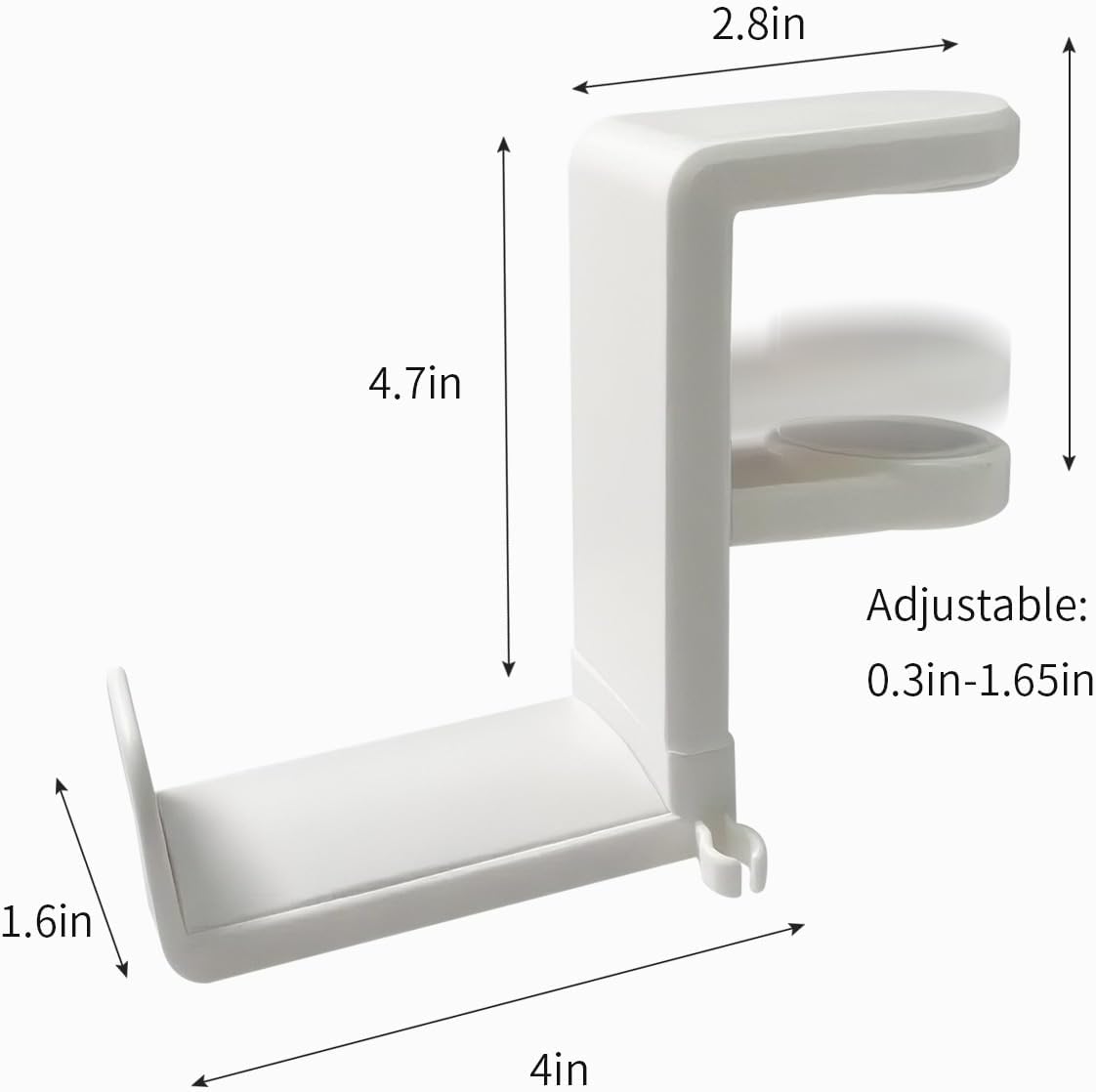 Headphone Hook，Headphone Stand，PC Gaming Headset Holder for Desk，Headset Hook，Desk Headphone Hanger，Desk Hook with 360-Degree Adjustable Rotation