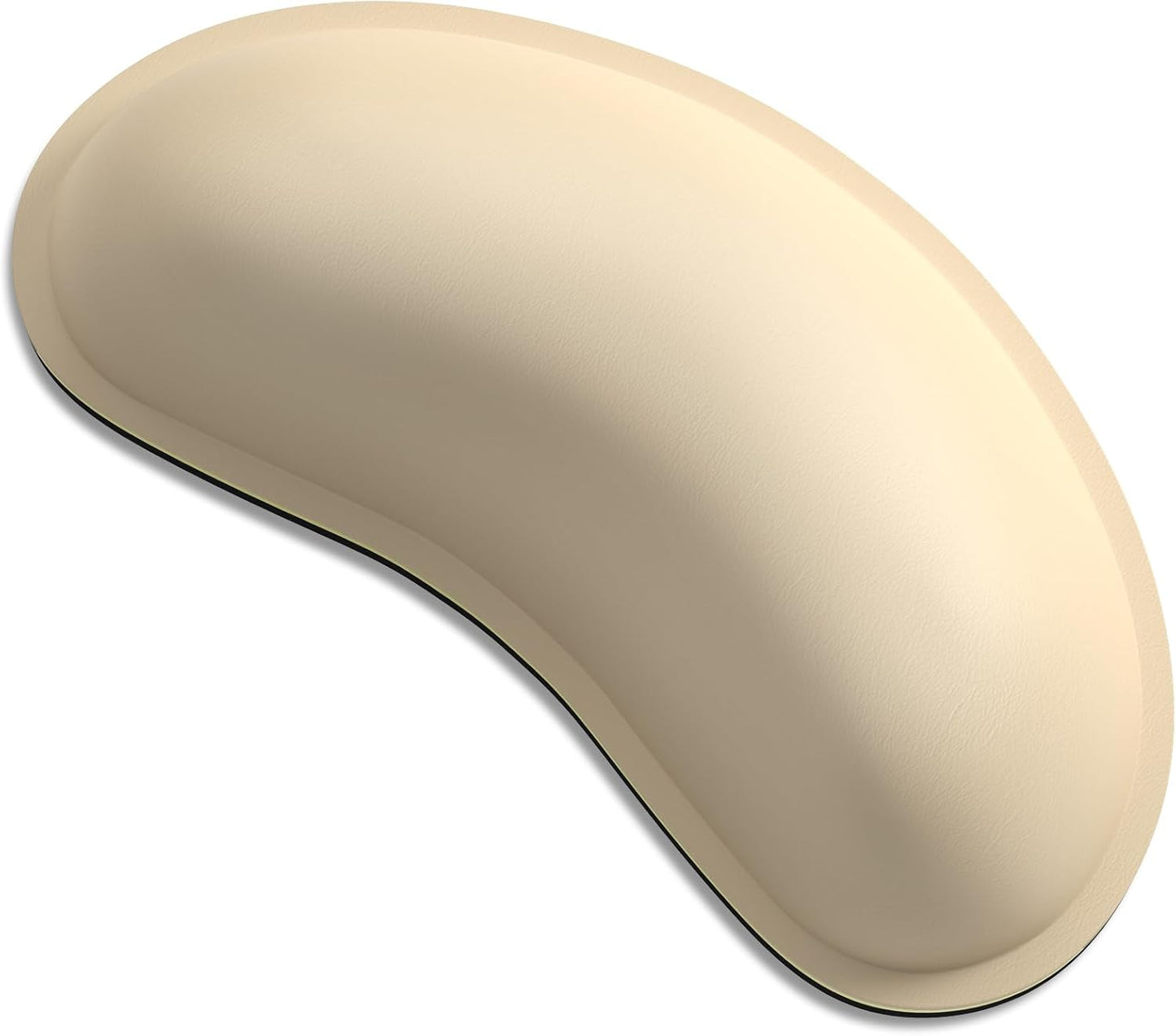 Dapesuom Mouse Wrist Rest, Ergonomic Memory Foam Mouse Wrist for Computer Desk Mats Support, PU Leather Hand Rest Pad Cushion for Gaming, Laptop, Men, Women, Pain Relief & Easy Typing, Black