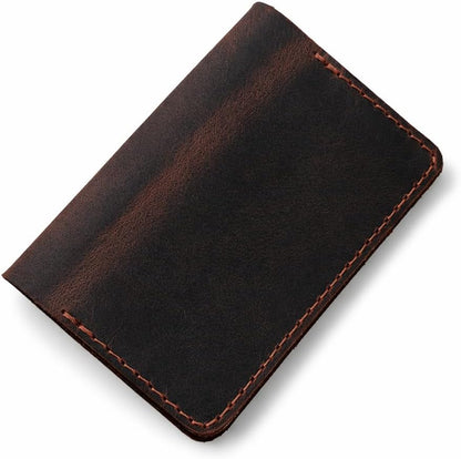Leather Journal Cover for 2.5 x 4 Inches Pocket Notebooks – Handmade Refillable Mini Notebook Cover – Compatible with Outus, Qeeenar & Similar Small Journals, Travel Memo Pads & Pocket Diaries