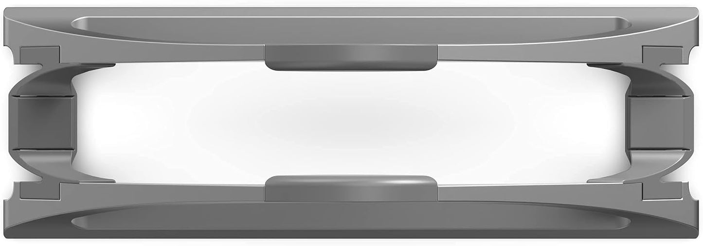 HumanCentric Vertical Laptop Stand for Desks in Matte Black, Upright Adjustable Holder to Dock Apple MacBook Stand, and Other Laptops to Organize Work & Home Office, Automatic Grip