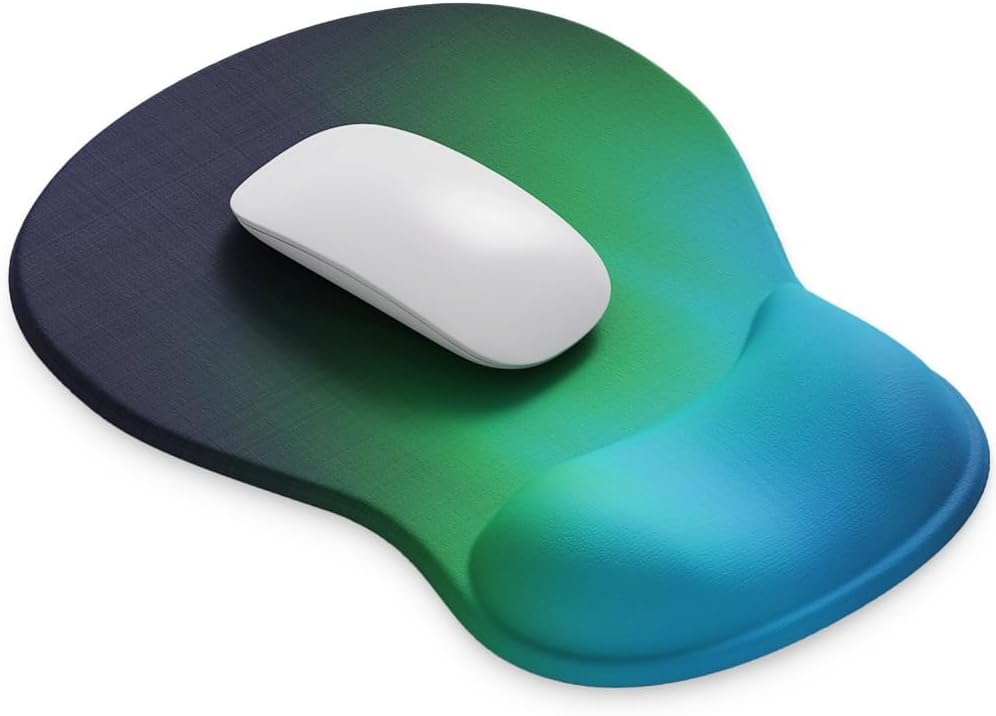 ErgoComfort Gel Wrist Rest Mouse Pad-Ergonomic Office Mousepad with Wrist Support-Non-Slip, Design Desk Accessories Mat for Home&Game Decor (06Mocha Sand)