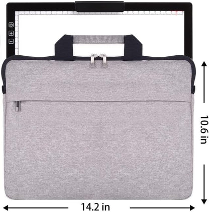 YINGWOND Rechargeable A4 LED Light Pad with Padded Case, Tracing Light Box w/Riser Stands and Paper Clip, 6 Levels of Brightness, Type-c Cable, Wireless Diamond Painting Light Board