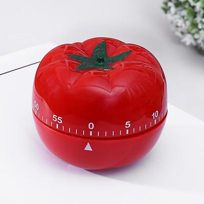 Kitchen Timer, 60-Minute Mechanical Countdown Timer, Red