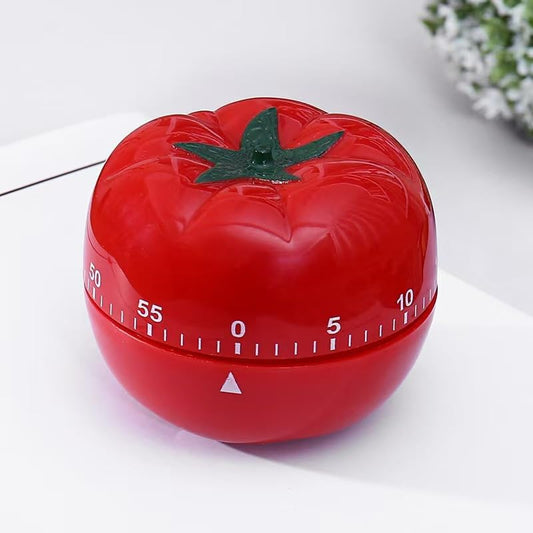 Kitchen Timer, 60-Minute Mechanical Countdown Timer, Red