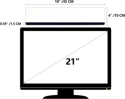 Monitor Memo Board Top Mount,18" Monitor Sticky Note Holder,Sticky Boards,Message Board for Computer Monitors