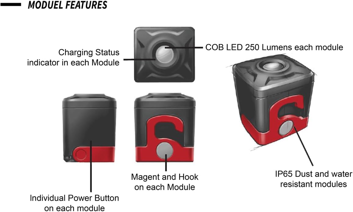 Power Probe Cordless Modular Work Light