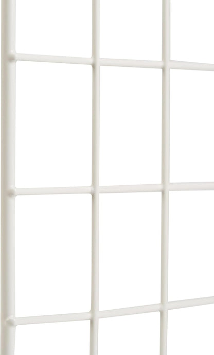 Amazon Basics 6-Cube Wire Grid Stackable Storage Organizer, Metal Shelving Unit, No-Tool Assembly, 26"W x 38"H x 12.6"D, Black