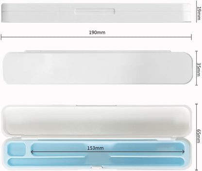 SIXFU Case for Apple Pencil, Storage Case Design for Apple Pen 2nd/ 1st, iPad Pencil Accessories Charging Cable Case for Stylus Pen(White+Pink)