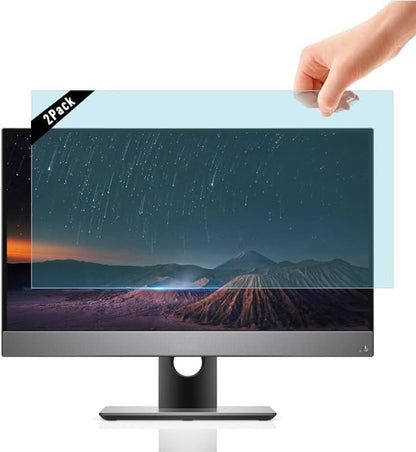 [2 Pack] 24 inch Removable Anti-Glare Blue Light Screen Protector for 16:9 Computer Monitor – Anti-Glare, Anti-Scratch, PC Anti-UV Eye Protection Filter