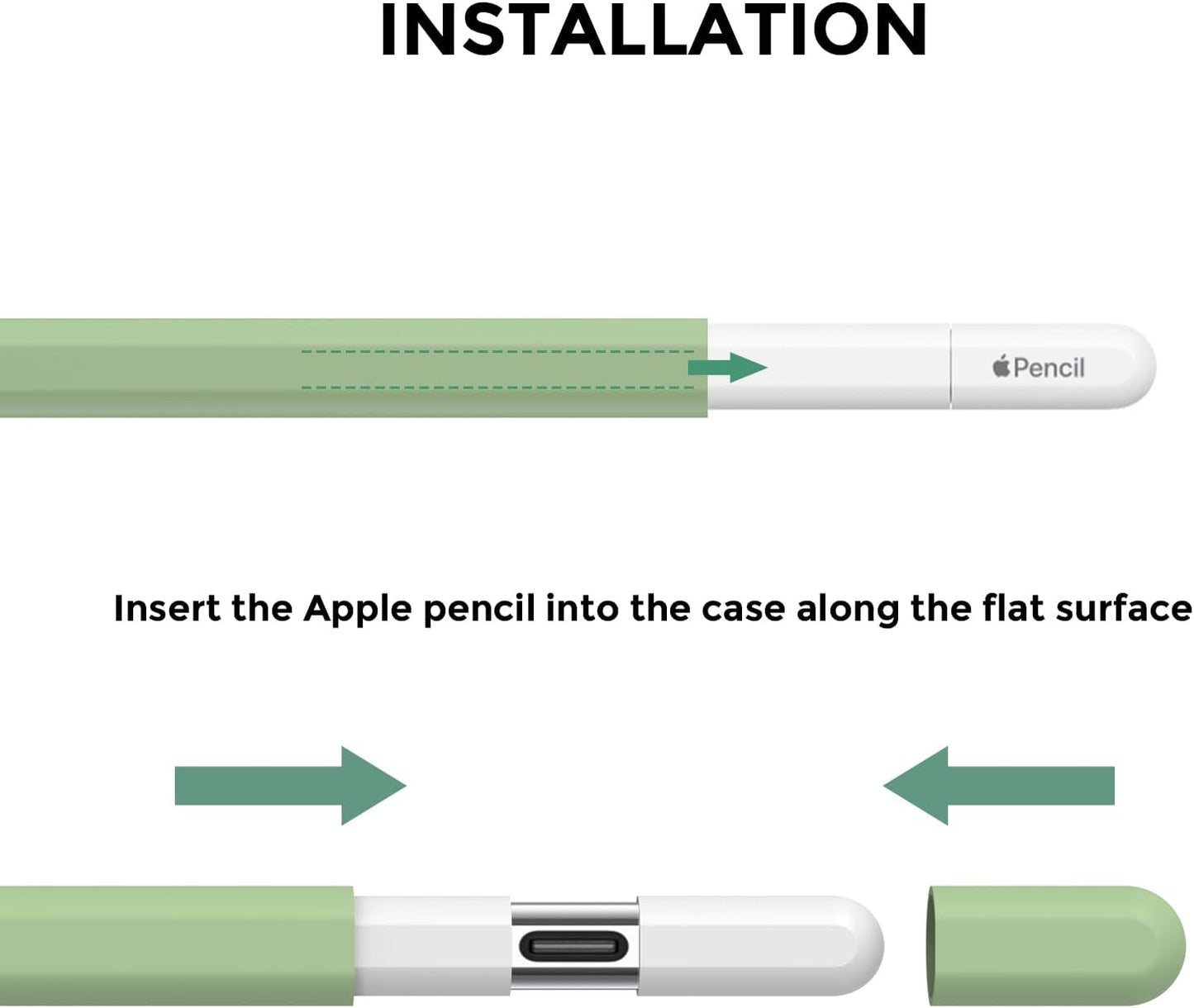 AhaStyle Silicone Case for Apple Pencil (USB-C) 2023 Ultra Thin Proteative Cover Skin Apple Pencil Sleeve Anti-Slip Grip Compatible with Apple Pencil USB C (Lavender)