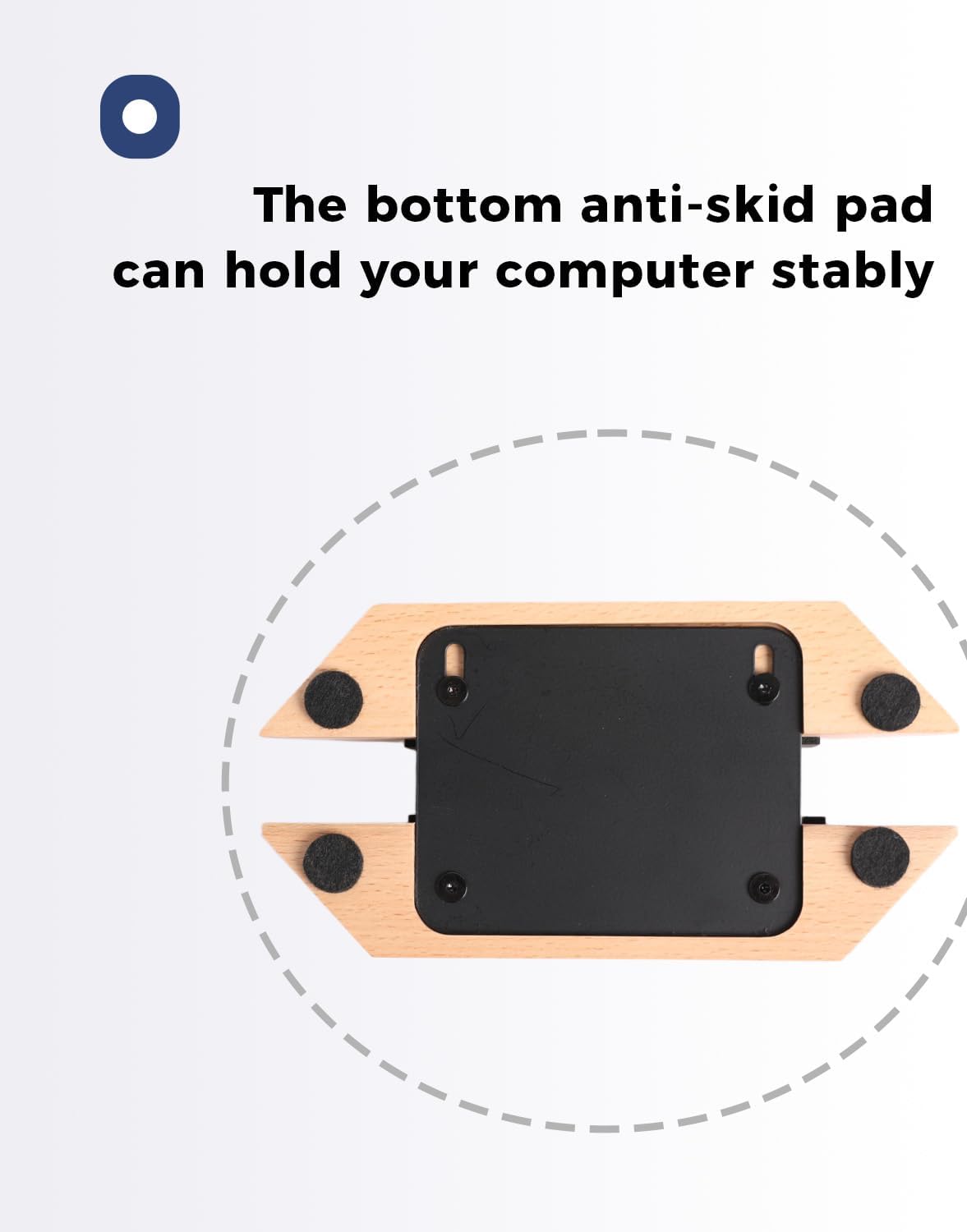 Dual Laptop Holder Adjustable Vertical Laptop Stand, 2 Slots MacBook Stand Wood,Wooden Laptop Stand,Vertical Laptop Holder for Desk, Widen Dock Fits All MacBook/Surface pro