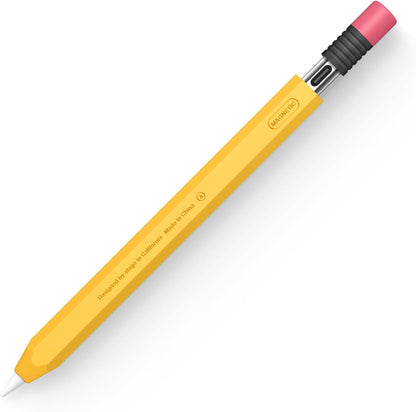 elago Classic Pencil Case Compatible with Apple Pencil (USB-C), Perfect Grip, Protective Skin, Silicone Sleeve, Supports Magnetic Attachment [Yellow]