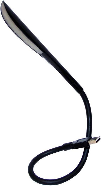 USB Reading Lamp with 14 LEDs Dimmable Touch Switch and Flexible Gooseneck for Notebook Laptop, Desktop, PC and MAC Computer + On/Off Setting (14 LED, Black)