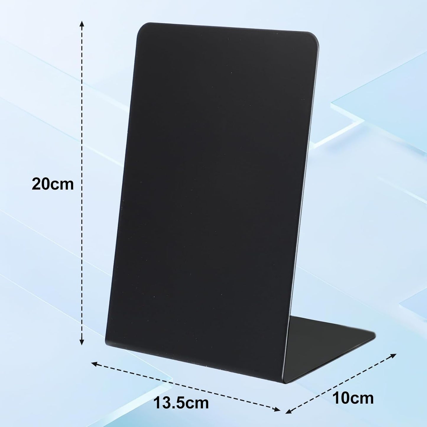 2 Pack Desk Magnetic Bulletin Board Metal Tabletop Memo Souvenir/Photos Display Board Magnet Display Stand for Home School Kitchen Office (2, White, ARC)