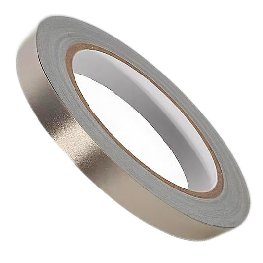 Faraday Fabric Tape 1inch x 50 Feet Double Conductive High Temp Cloth Tape for Electrical Connection, EMI Shielding, Wire Harness Wrap, ESD Grounding, Display Repair, Cable Interference Blocking