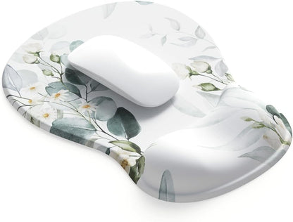 ErgoComfort Gel Wrist Rest Mouse Pad-Ergonomic Office Mousepad with Wrist Support-Non-Slip, Design Desk Accessories Mat for Home&Game Decor (06Mocha Sand)
