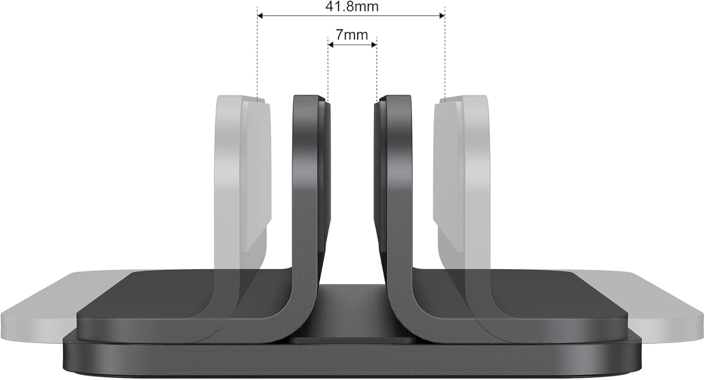JOKItech Aluminum Laptop Stand, Sturdy and Adjustable, Compatible with Apple MacBook Pro/Air, Mac Mini, iPad Pro, Silver