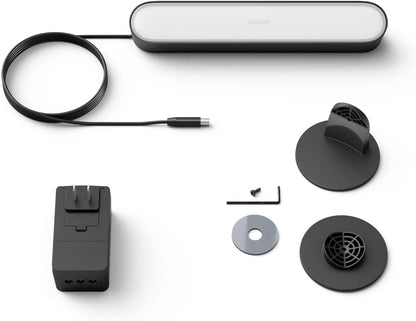 Philips Hue Smart Play Light Bar Base Kit, Black, 2 Pack, White & Color Ambiance LED Color-Changing Light Requires Bridge, Control with App, Works with Alexa, Google Assistant and Apple HomeKit
