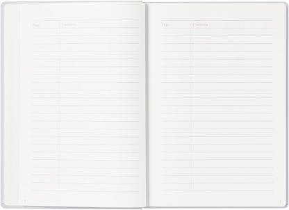 Maruman Mnemosyne Lined Notebook- Vertical A5, 5.83" x 8.27", 70 Sheets / 140 Pages, 7mm College Ruled With Center Line Journal, Perforated Pages & Wire-Bound to Lay Flat, Black, Made in Japan - Colors B