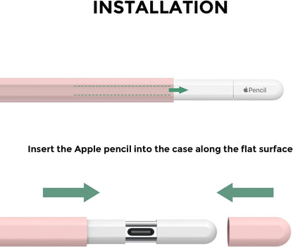 AhaStyle Silicone Case for Apple Pencil (USB-C) 2023 Ultra Thin Proteative Cover Skin Apple Pencil Sleeve Anti-Slip Grip Compatible with Apple Pencil USB C (Lavender)