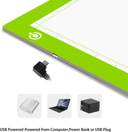 LitEnergy A3 Copy Light Board Tracing Box, Ultra-Thin Adjustable Drawing Tablet USB Power Artcraft LED Tracer Pad for Diamond Art Painting Accessories, Streaming, Sketching, Animation, Stenciling