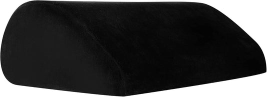Amazon Basics Foam Foot Rest for Under Desk, Supportive Stool for Home and Office with Washable Cover, 5.1 x 10.2 x 17.3 in, Black