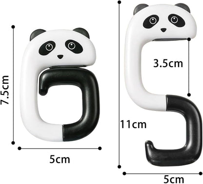 4pcs Travel Portable Plastic Bag Cute Animal Hook for Hanging Decorative Table Purse Bag Hooks Wall Hanger Holder Handbag Hanger