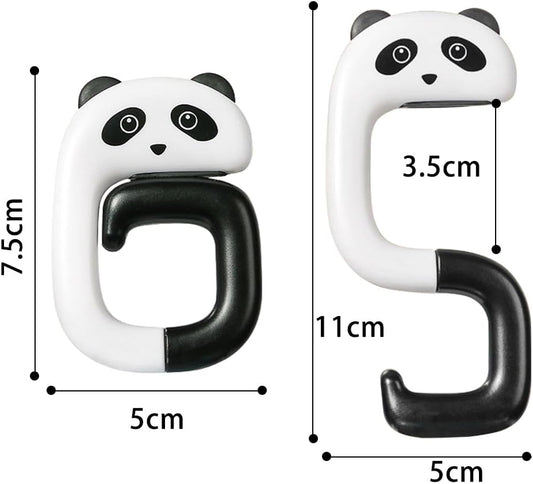4pcs Travel Portable Plastic Bag Cute Animal Hook for Hanging Decorative Table Purse Bag Hooks Wall Hanger Holder Handbag Hanger