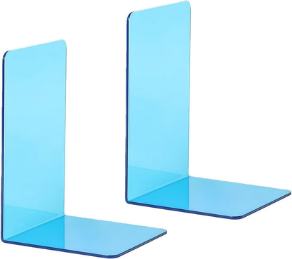 Book Stand for Display, Clear Bookends for Bookshelves, Decorative Book Holder for Music Sheets and Magazines