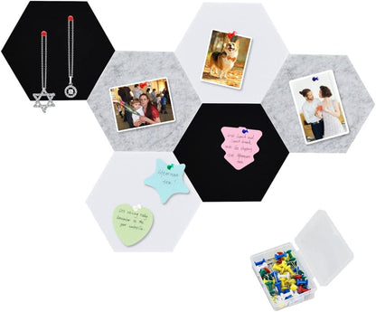 Vuzvuv Black 28"x16" Large Cork Board with 50 Push Pins & Sticky Notes, Self-Adhesive Bulletin Board for Wall, Felt Pin Vision Board for Paste Notes,Schedules Offices Home
