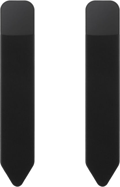 Bremorou 2 Pcs Universal Stylus Holder Adhesive Pencil Protected Sleeve Case Elastic Pens Holder Storage Pouch Pocket Accessories for Tablet Laptop Case Notebook Outdoor Black 7.28 × 1.57 Inch