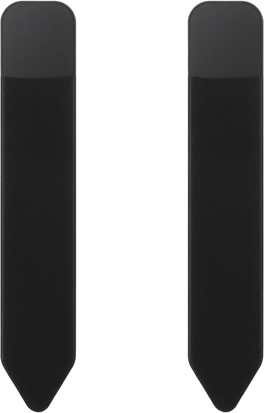 Bremorou 2 Pcs Universal Stylus Holder Adhesive Pencil Protected Sleeve Case Elastic Pens Holder Storage Pouch Pocket Accessories for Tablet Laptop Case Notebook Outdoor Black 7.28 × 1.57 Inch